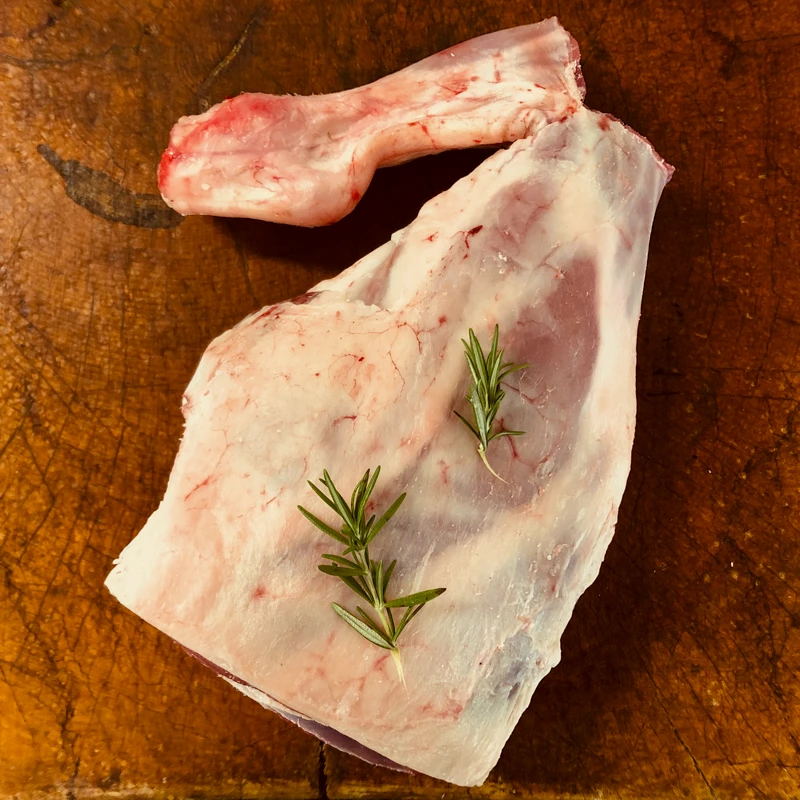 Bone in lamb leg