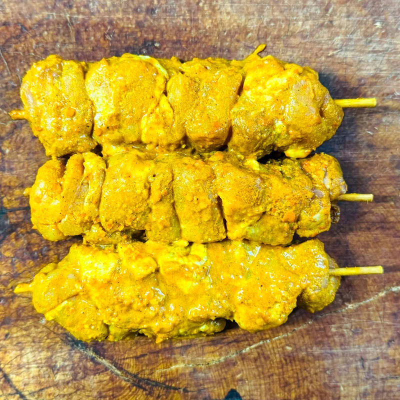 Satay Chicken Kebabs